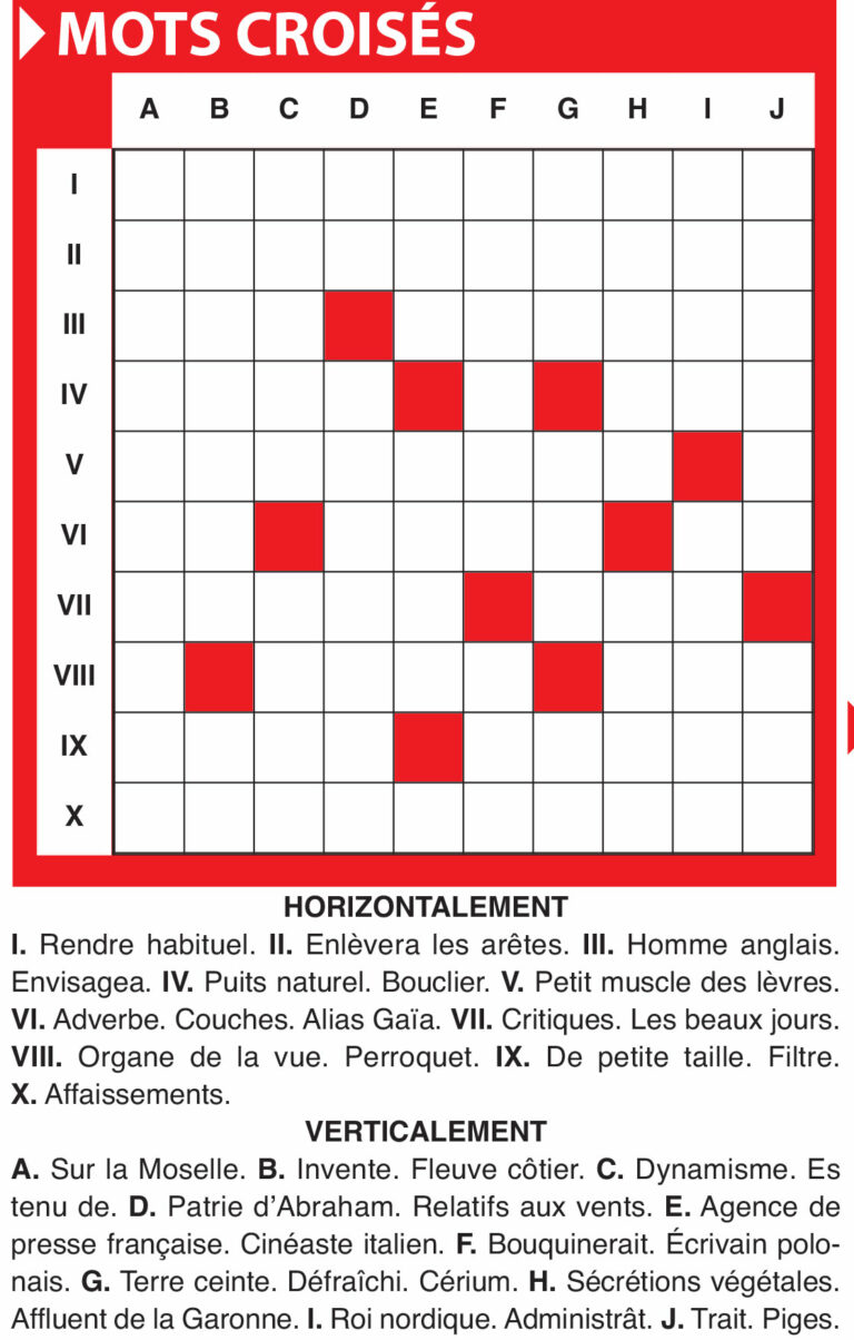 Mots croisés